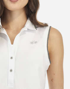 LA MARTINA ТЕНИСКА POLOXM WOMAN SLEEVELESS POLO PIQUET S