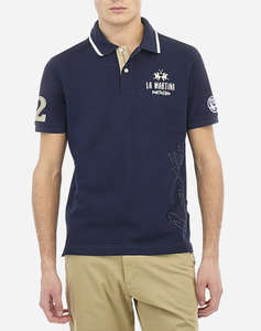 LA MARTINA ТЕНИСКА POLO KM MAN POLO SEMI 30/1 COTTON PIQU