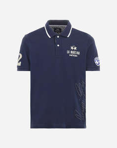 LA MARTINA ТЕНИСКА POLO KM MAN POLO SEMI 30/1 COTTON PIQU