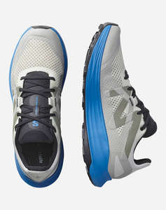 SALOMON TRAIL RUNNING - ULTRA ULTRA FLOW LUNAR ROCK / FRENCH BLUE / BLACK MENS SHOE