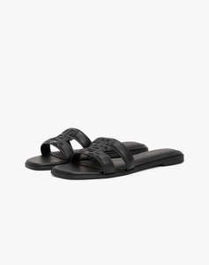 TOMMY HILFIGER TH LOGO STRAP MULE
