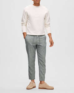 SELECTED SLH172-SLIMTAPE BRODY LINEN PANT NOOS