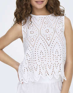 ONLY ONLTULUM SL EMB TOP WVN