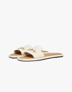 TOMMY HILFIGER LEATHER HORSEBIT MULE