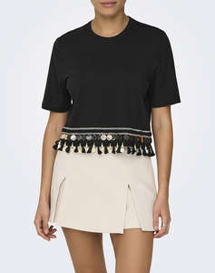 ONLY ONLFILIPPA LIFE S/S TASSEL TOP JRS