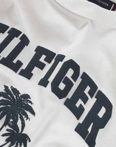 TOMMY HILFIGER HILFIGER PALM PRINT TEE SS