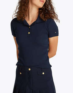 TOMMY HILFIGER SLIM GOLD BUTTON POLO SS