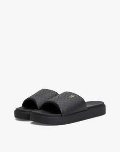 TOMMY HILFIGER PLATFORM MONOGRAM POOLSLIDE
