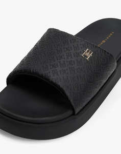 TOMMY HILFIGER PLATFORM MONOGRAM POOLSLIDE