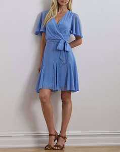 LAUREN RALPH LAUREN WANDELLA-SHORT SLEEVE-DAY DRESS
