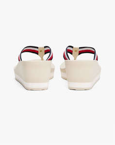 TOMMY HILFIGER TH CORPORATE WEDGE BEACH SANDAL