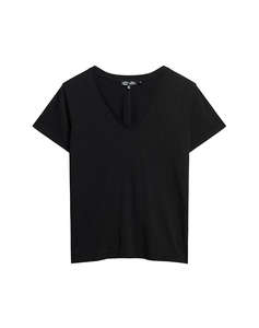 SUPERDRY D1 STUD STUDIOS SLUB EMB VEE TEE ДАМСКА ТЕНИСКА