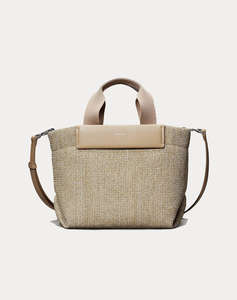 CALVIN KLEIN JEANS CK RAFFIA SMALL TOTE CROSSBODY (Размери: 22 x 38 x 16см.)