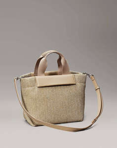 CALVIN KLEIN JEANS CK RAFFIA SMALL TOTE CROSSBODY (Размери: 22 x 38 x 16см.)