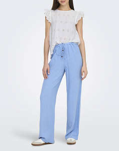 ONLY ONLLOU LIFE EMB S/S OPEN BACK TOP PTM