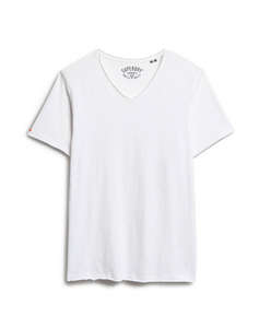 SUPERDRY D3 STUD RAW EDGE SLUB V T SHIRT МЪЖКА ТЕНИСКА