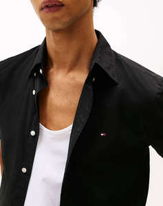 TOMMY HILFIGER FLEX POPLIN SOLID S/S SHIRT