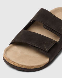 SELECTED SLHBASTIAN SUEDE STRAP SLIDER