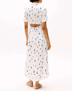 TOMMY HILFIGER FLUID VIS BOAT S/S SHIRT DRESS