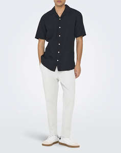 ONLY&SONS ONSCAIDEN LIFE SS SOLID RESORT LINENNOOS