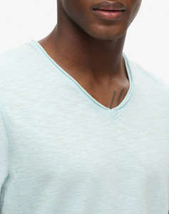 SUPERDRY D3 STUD RAW EDGE SLUB V T SHIRT МЪЖКА ТЕНИСКА