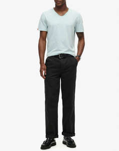 SUPERDRY D3 STUD RAW EDGE SLUB V T SHIRT МЪЖКА ТЕНИСКА