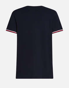 TOMMY HILFIGER GLOBAL STRIPE CUFF TEE
