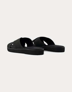 TOMS BLK LEATHER WM MAECRS SAND