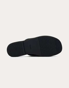 TOMS BLK LEATHER WM MAECRS SAND