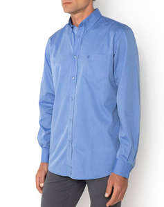 THE BOSTONIANS РИЗА FIL A FIL REGULAR FIT Plain FIL A FIL Button-down Regular Fit