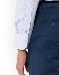 THE BOSTONIANS РИЗА CHESTER ПОПЛИН CUSTOM FIT MiniCheck POPLIN Semi-rex Custom Fit