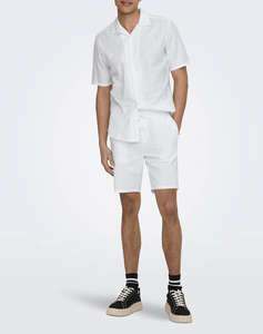 ONLY&SONS ONSCAIDEN LIFE SS SOLID RESORT LINENNOOS