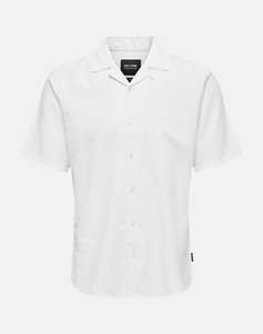 ONLY&SONS ONSCAIDEN LIFE SS SOLID RESORT LINENNOOS