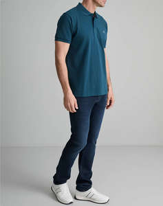 NAVY&GREEN ТЕНИСКА ПОЛО CUSTOM FIT
