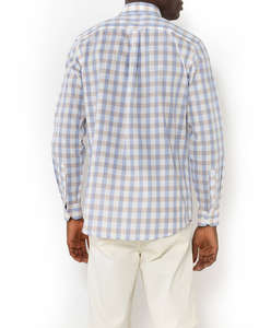 THE BOSTONIANS РИЗА MAVERICK REGULAR FIT MedCheck SLUB Button-down Regular fit