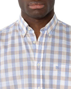 THE BOSTONIANS РИЗА MAVERICK REGULAR FIT MedCheck SLUB Button-down Regular fit