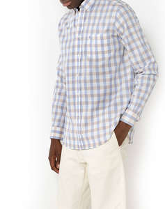 THE BOSTONIANS РИЗА MAVERICK REGULAR FIT MedCheck SLUB Button-down Regular fit