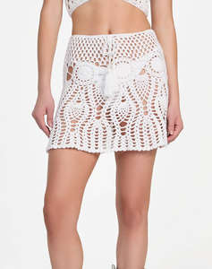 GUESS CROCHET SKIRT - ACRYLIC CROCHET YARN ПОЛА W