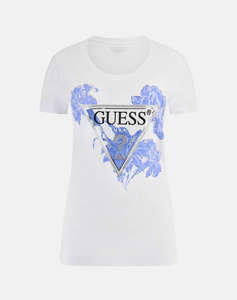 GUESS SS CN FLOWER TRIANGLE TEE ДАМСКИ ТОП