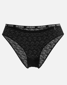 GUESS EDYTHA BRIEF - GJ JACQUARD MESH БЕЛЬО W