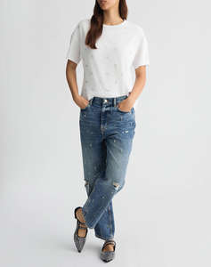 LIU JO WHITE_WA5J21__ECS T-SHIRT MODA M/C ДАМСКА ТЕНИСКА