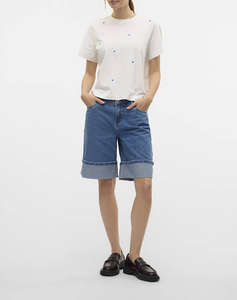 VERO MODA VMSOLVEI METTE SS TOP BOX JRS SPE GA