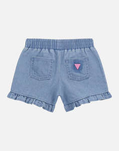 GUESS STRETCH DENIM SHORTS - POLY COTTON STRETCH DENIM 8OZ КЪСИ ПАНТАЛОНИ G