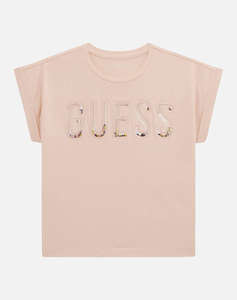 GUESS MIDI SS T-SHIRT - MID ORGANIC CO STR JERSEY 160 ТЕНИСКА G