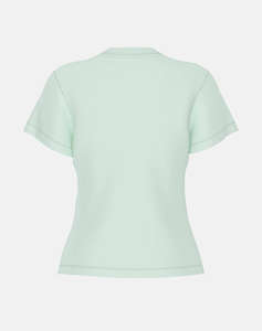 GUESS KAMELIE CN T-SHIRT - MID ORGANIC STRETCH JERSEY 180 ТЕНИСКА W