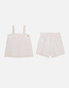 GUESS SET TANK TOP+SHORTS - MID MUSLIN PLUMETIE COTT.110 КОМПЛЕКТ G