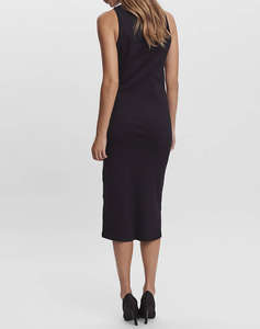 AWARE AWLAVENDER SL O-NECK CALF DRESS NOOS