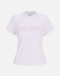 GUESS KAMELIE CN T-SHIRT - MID ORGANIC STRETCH JERSEY 180 ТЕНИСКА W