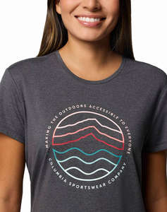 COLUMBIA Womens Blouse Sloan Ridge™ Graphic SS Tee