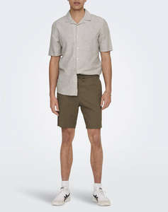 ONLY&SONS ONSCAIDEN LIFE SS SOLID RESORT LINENNOOS